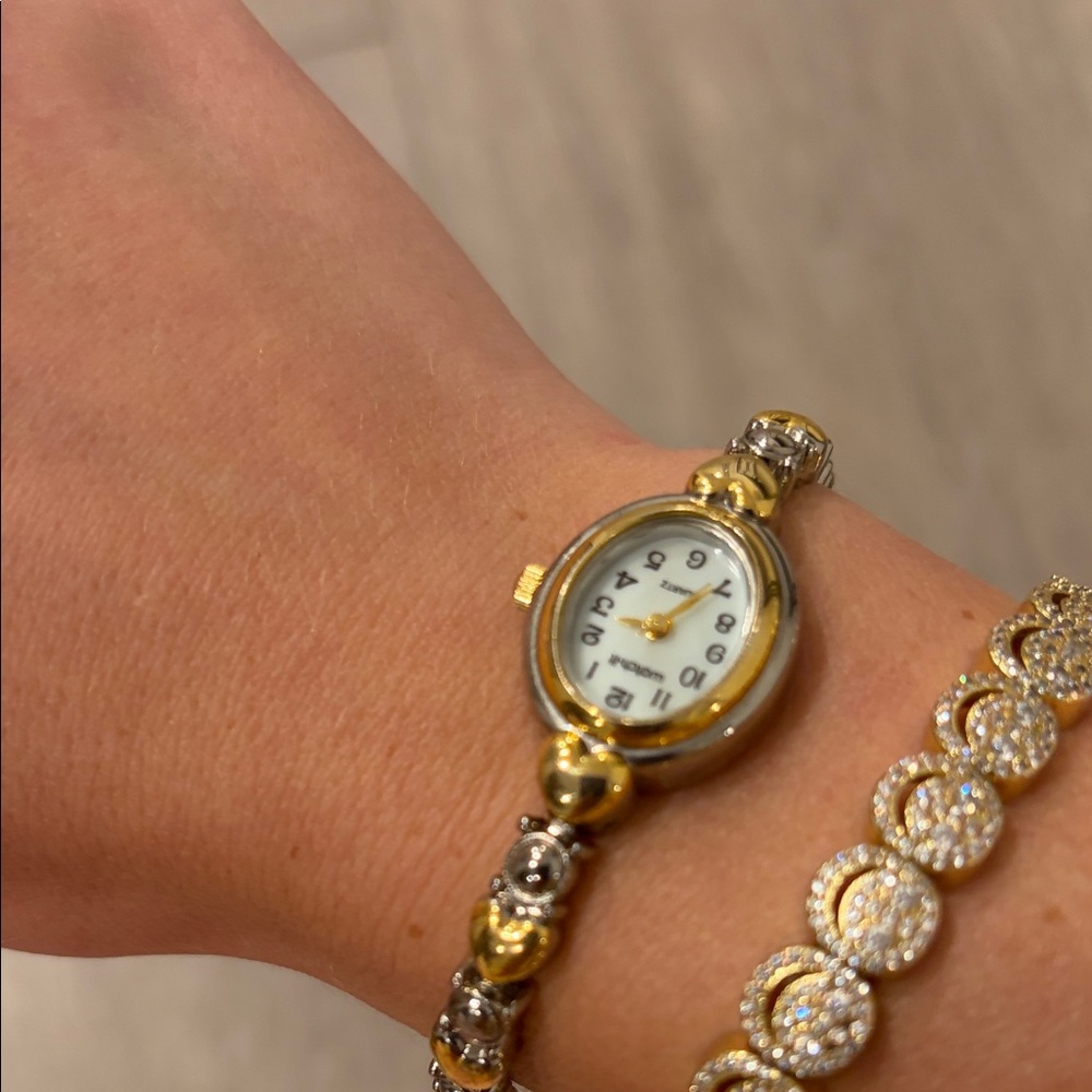 Gold and Silver Two-Tone Watch - Picture 2 of 4